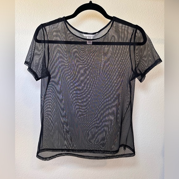 Victoria's Secret Tops - Victoria Secret Black Mesh Tee